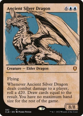 naokuroshop MTG [CLB][382][青][M][EN][エインシャント・シルヴァー・ドラゴン/Ancient Silver Dragon] NM