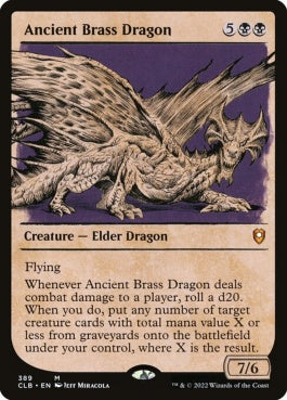 naokuroshop MTG [CLB][389][黒][M][EN][エインシャント・ブラス・ドラゴン/Ancient Brass Dragon] NM