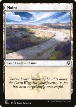 naokuroshop MTG [CLB][451][土地][C][EN][平地/Plains]（foil） NM