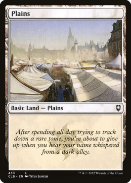 naokuroshop MTG [CLB][453][土地][C][EN][平地/Plains]（foil） NM