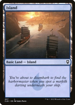 naokuroshop MTG [CLB][457][土地][C][EN][島/Island]（foil） NM