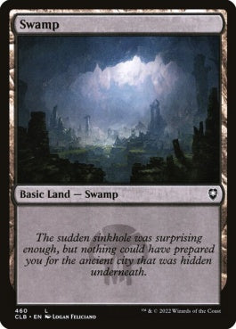 naokuroshop MTG [CLB][460][土地][C][EN][沼/Swamp]（foil） NM