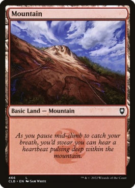 naokuroshop MTG [CLB][466][土地][C][EN][山/Mountain]（foil） NM