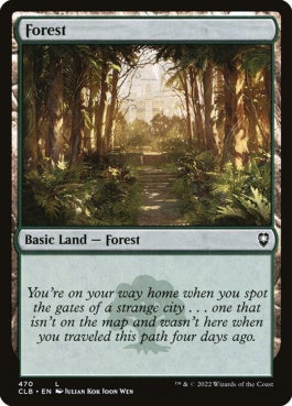 naokuroshop MTG [CLB][470][土地][C][EN][森/Forest] NM