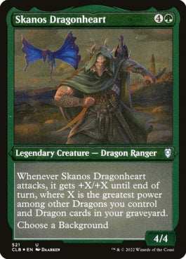 naokuroshop MTG [CLB][521][緑][U][EN][スカノス・ドラゴンハート/Skanos Dragonheart] NM