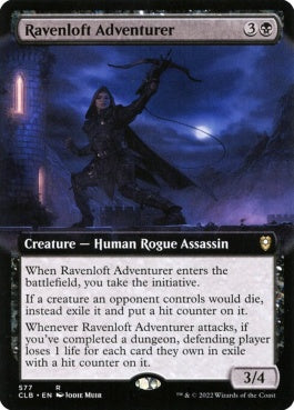 naokuroshop MTG [CLB][577][黒][R][EN][レイヴンロフトの冒険者/Ravenloft Adventurer]（foil） NM
