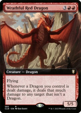 naokuroshop MTG [CLB][585][赤][R][EN][怒れるレッド・ドラゴン/Wrathful Red Dragon]（foil） NM