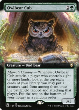 naokuroshop MTG [CLB][592][緑][R][EN][アウルベアの仔/Owlbear Cub] NM