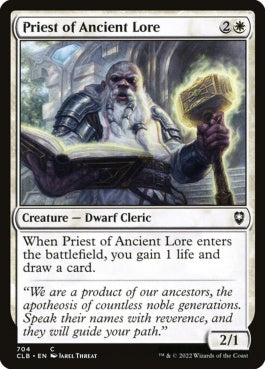 naokuroshop MTG [CLB][704][白][C][EN][古代の伝承の僧侶/Priest of Ancient Lore] NM