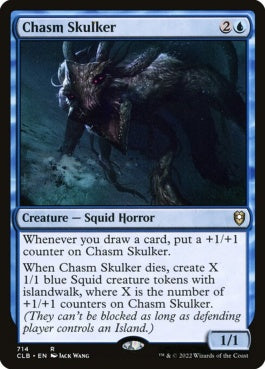 naokuroshop MTG [CLB][714][青][R][EN][地割れ潜み/Chasm Skulker] NM