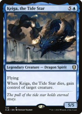 naokuroshop MTG [CLB][725][青][R][EN][潮の星、京河/Keiga, the Tide Star] NM