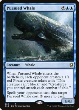 naokuroshop MTG [CLB][732][青][R][EN][追われる鯨/Pursued Whale] NM