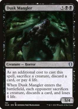 naokuroshop MTG [CLB][751][黒][U][EN][薄暮の刻み獣/Dusk Mangler] NM