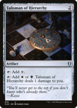 naokuroshop MTG [CLB][878][茶][U][EN][聖列のタリスマン/Talisman of Hierarchy] NM