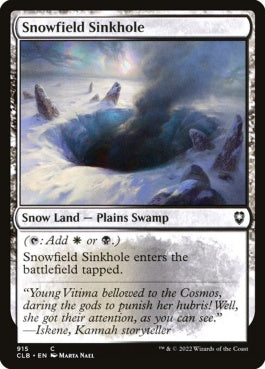 naokuroshop MTG [CLB][915][土地][C][EN][雪原の陥没孔/Snowfield Sinkhole] NM