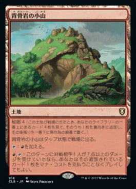 naokuroshop MTG [CLB][916][土地][R][JP][背骨岩の小山/Spinerock Knoll] NM