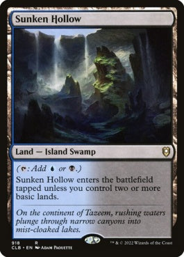 naokuroshop MTG [CLB][918][土地][R][EN][窪み渓谷/Sunken Hollow] NM