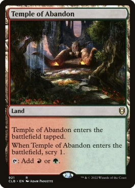 naokuroshop MTG [CLB][921][土地][R][EN][奔放の神殿/Temple of Abandon] NM