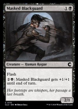 naokuroshop MTG [CLU][0115][黒][C][EN][仮面の悪党/Masked Blackguard] NM