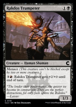 naokuroshop MTG [CLU][0119][黒][C][EN][ラクドスのラッパ吹き/Rakdos Trumpeter] NM