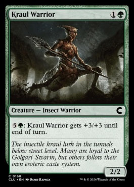 naokuroshop MTG [CLU][0168][緑][C][EN][クロールの戦士/Kraul Warrior] NM