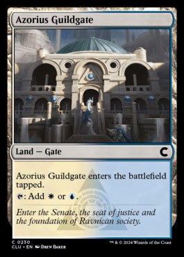 naokuroshop MTG [CLU][0230][土地][C][EN][アゾリウスのギルド門/Azorius Guildgate] NM