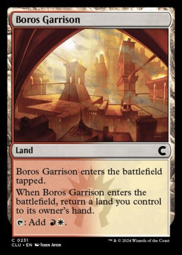 naokuroshop MTG [CLU][0231][土地][C][EN][ボロスの駐屯地/Boros Garrison] NM