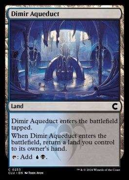 naokuroshop MTG [CLU][0233][土地][C][EN][ディミーアの水路/Dimir Aqueduct] NM