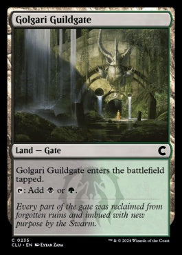 naokuroshop MTG [CLU][0235][土地][C][EN][ゴルガリのギルド門/Golgari Guildgate] NM