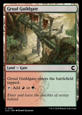 naokuroshop MTG [CLU][0237][土地][C][EN][グルールのギルド門/Gruul Guildgate] NM