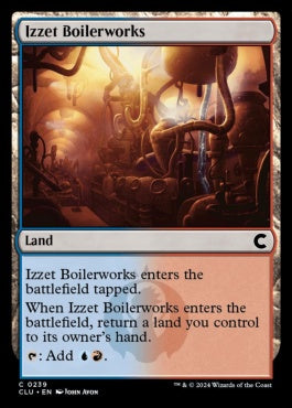 naokuroshop MTG [CLU][0239][土地][C][EN][イゼットの煮沸場/Izzet Boilerworks] NM