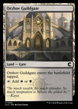 naokuroshop MTG [CLU][0242][土地][C][EN][オルゾフのギルド門/Orzhov Guildgate] NM