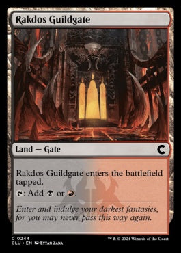 naokuroshop MTG [CLU][0244][土地][C][EN][ラクドスのギルド門/Rakdos Guildgate] NM