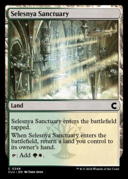 naokuroshop MTG [CLU][0246][土地][C][EN][セレズニアの聖域/Selesnya Sanctuary] NM