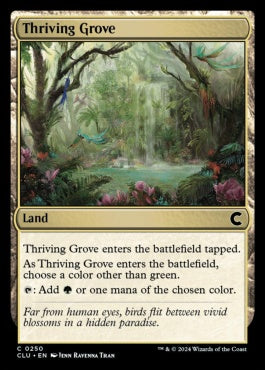 naokuroshop MTG [CLU][0250][土地][C][EN][興隆する木立/Thriving Grove] NM