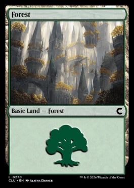 naokuroshop MTG [CLU][0270][土地][C][EN][森/Forest] NM