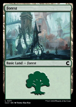 naokuroshop MTG [CLU][0271][土地][C][EN][森/Forest] NM