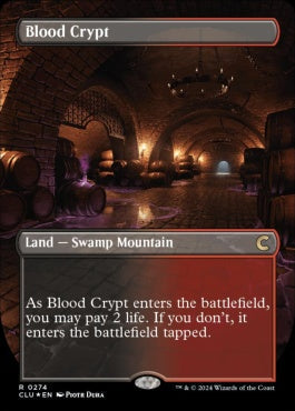 naokuroshop MTG [CLU][0274][土地][R][EN][血の墓所/Blood Crypt] NM