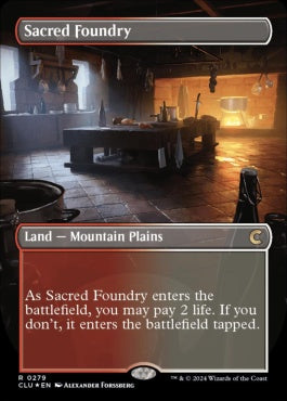 naokuroshop MTG [CLU][0279][土地][R][EN][聖なる鋳造所/Sacred Foundry] NM