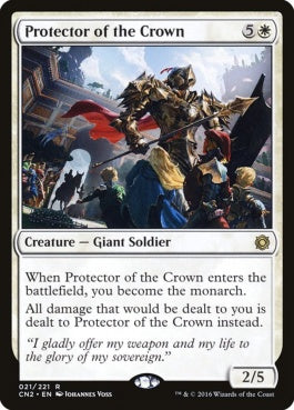 naokuroshop MTG [CN2][021][白][R][EN][王位の守護者/Protector of the Crown] NM