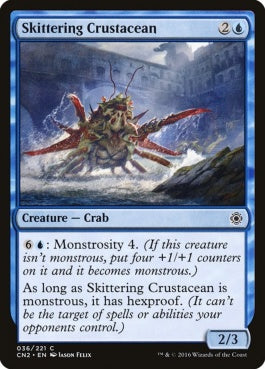 naokuroshop MTG [CN2][036][青][C][EN][這い回る甲殻類/Skittering Crustacean] NM