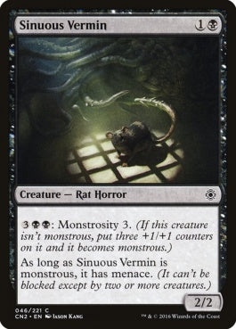 naokuroshop MTG [CN2][046][黒][C][EN][捻じ曲がった害獣/Sinuous Vermin] NM