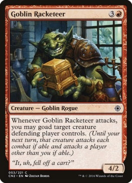 naokuroshop MTG [CN2][053][赤][C][EN][強請り屋ゴブリン/Goblin Racketeer] NM