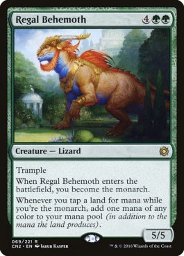 naokuroshop MTG [CN2][069][緑][R][EN][絢爛なビヒモス/Regal Behemoth] NM