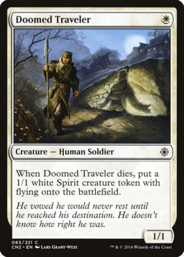 naokuroshop MTG [CN2][083][白][C][EN][宿命の旅人/Doomed Traveler] NM