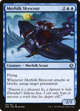 naokuroshop MTG [CN2][115][青][U][EN][マーフォークの空偵者/Merfolk Skyscout] NM