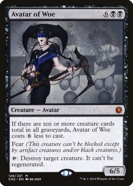 naokuroshop MTG [CN2][128][黒][M][EN][悲哀の化身/Avatar of Woe] NM