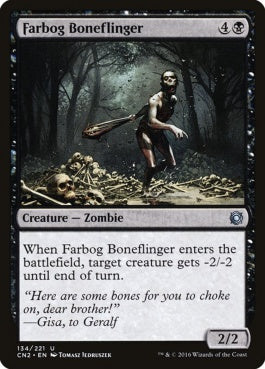 naokuroshop MTG [CN2][134][黒][U][EN][遠沼の骨投げ/Farbog Boneflinger] NM