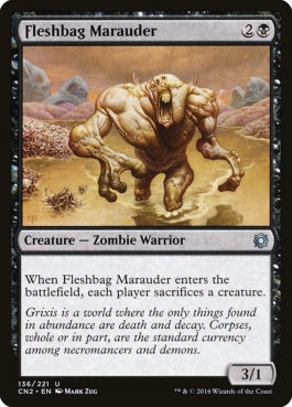 naokuroshop MTG [CN2][136][黒][U][EN][肉袋の匪賊/Fleshbag Marauder] NM