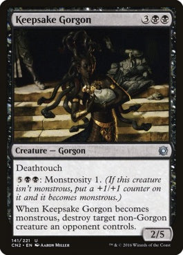 naokuroshop MTG [CN2][141][黒][U][EN][形見持ちのゴルゴン/Keepsake Gorgon] NM